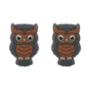 Owl animal Focal bead Dim Gray