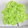 Ramo de hortensias de lana de 7 cabezas, color verde fruta claro.