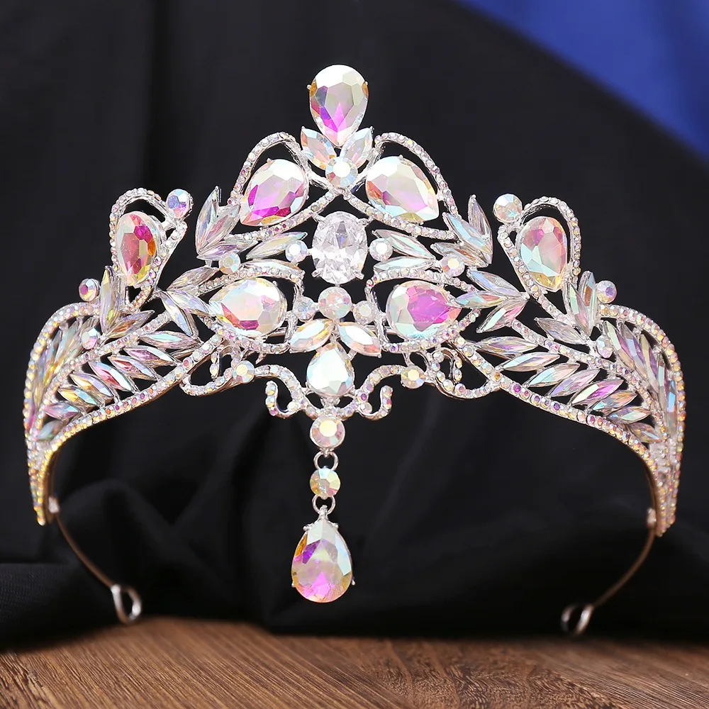 K⭐︎Tiara HP4705 New Arrival Crystal Wedding Crown Head Forehead Tiara