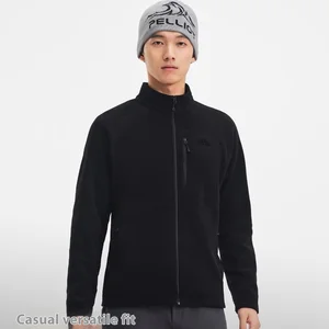 Pelliot Men's Outdoor Fleece Jacket Stand Softshell Coat Windproof Warm Sports Inner Liner for Winter Hiking Mountaineering