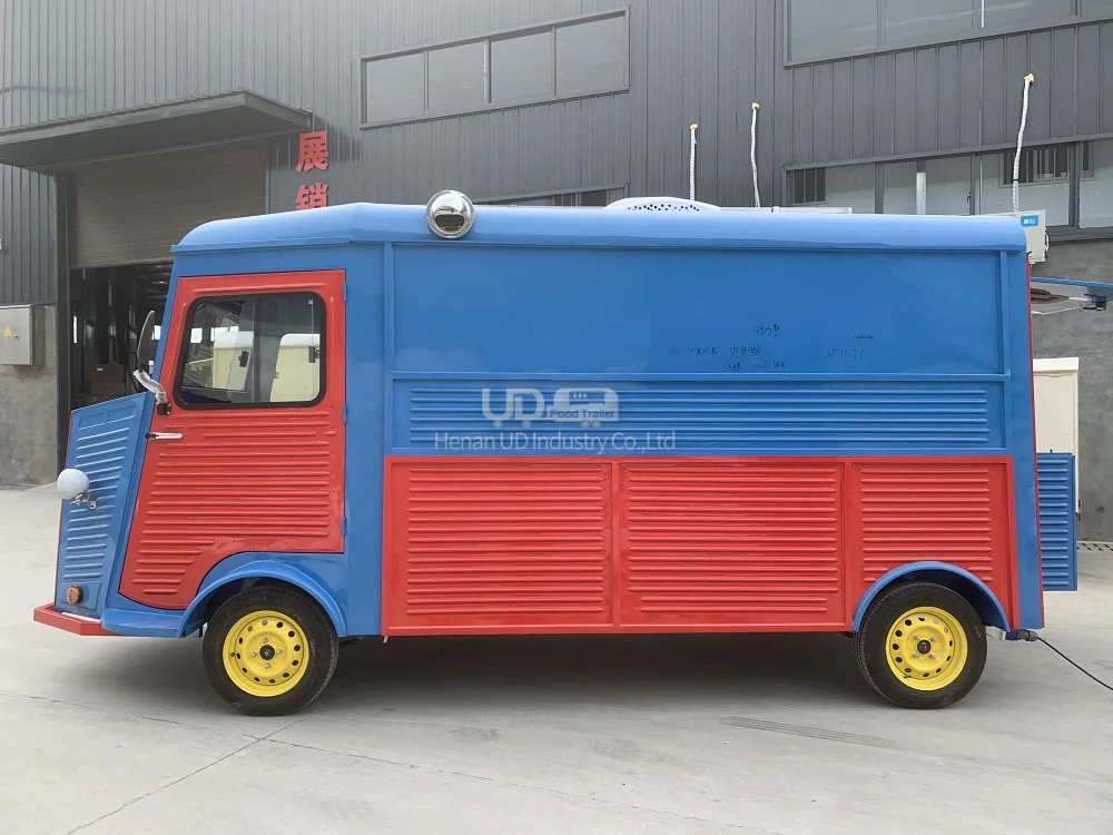 Remorque Electric Mobile Street Food Trucks Fully Equipped Catering Cart Vintage Coffee Trailers