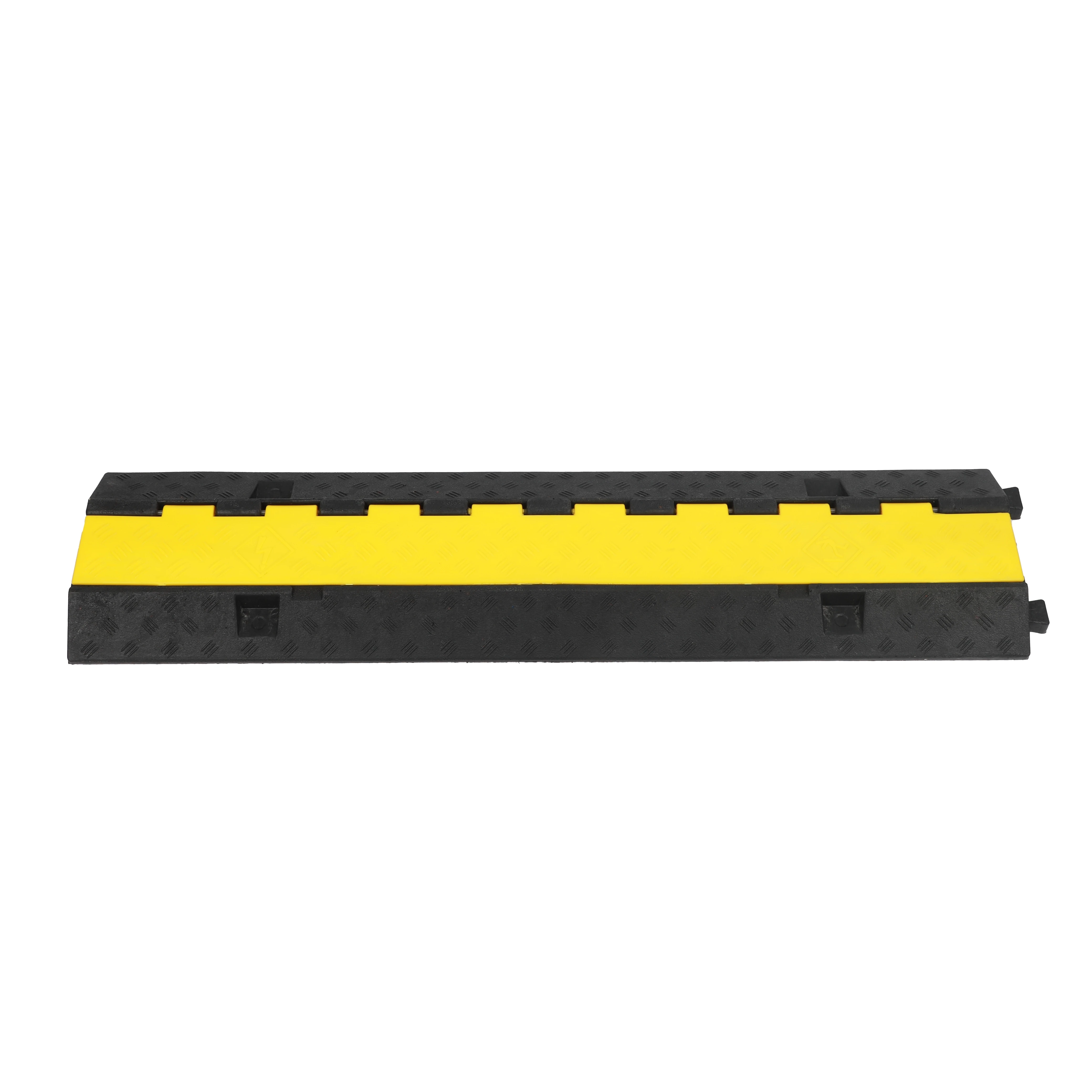 Outdoor and Indoor  Rubber Cable Cover Ramp 2Channel Cable Bridges Cable Ramp Protector factory