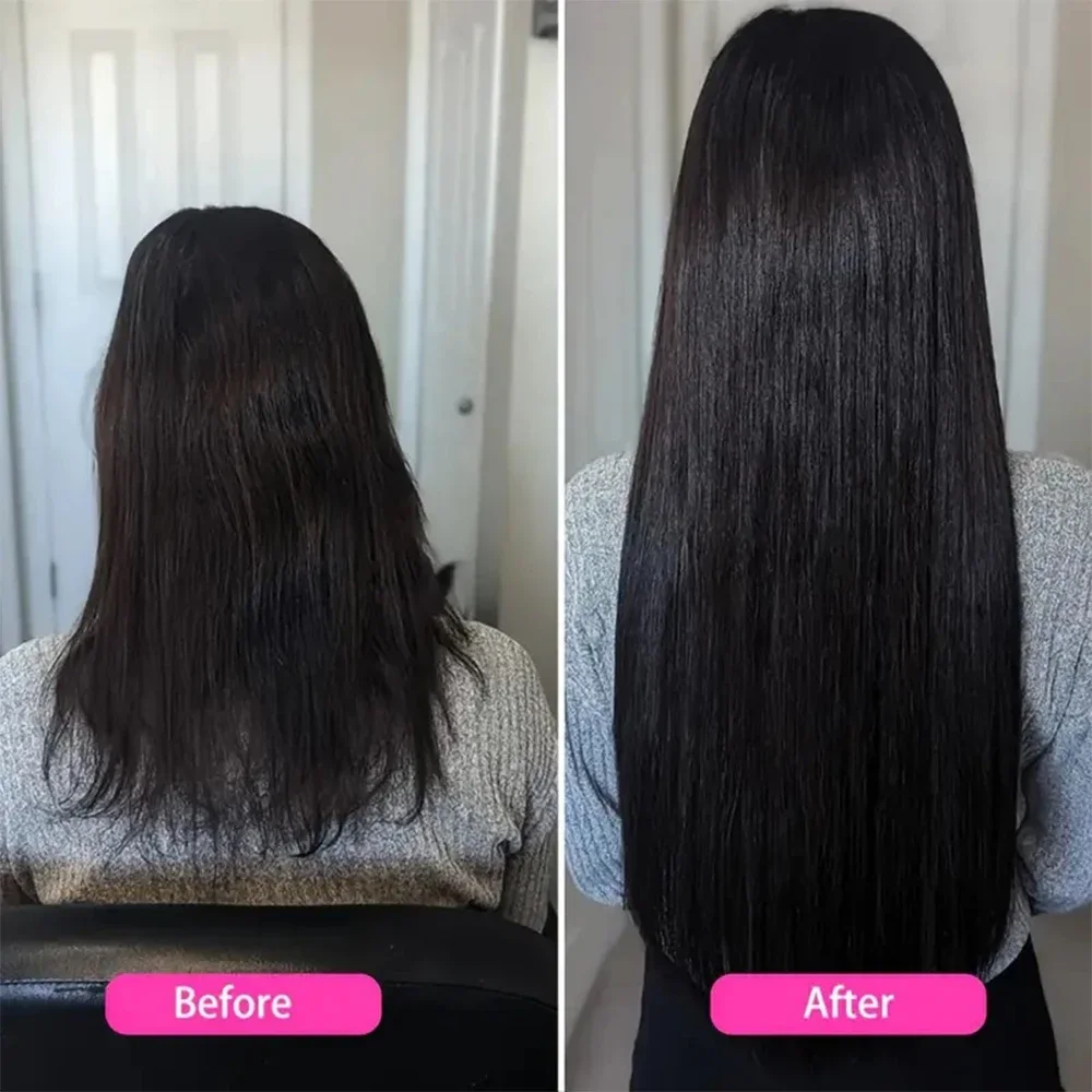 Extension per capelli con nastro dritto, 100% capelli umani, adesivo, sostituibile, senza cuciture, nastro per trama della pelle, 20 pezzi/50 g, per donne, 22, 24, 26 pollici_voghion.com