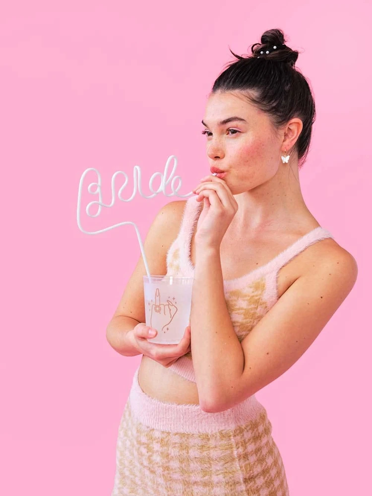 Bachelorette Party Xl White Bride Straw For Bachelorette Party Bridal