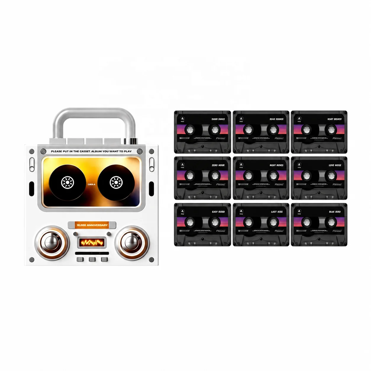 BTS Custom NFC Cassette Music Fridge Magnet Set Retro Tape Shape