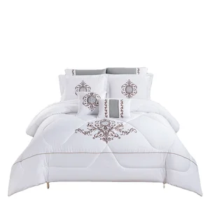 300TC 100% Cotton  Comforter Sets Bedding with 4 Pcs Pillowcase for Bedroom