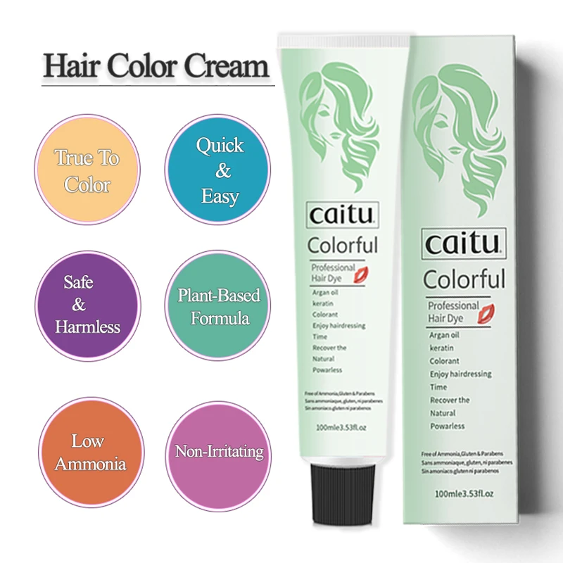 Good Product Hair Dye Color Permanent Organic Hair Colour Cream Hair