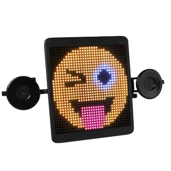 Voice Controlled Classic Emoji Car LED Display For Car Rear Window Led Digital Display Car Advertising