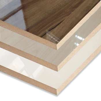 1220x2440x18mm High Gloss UV PET Laminated MDF Board for Decorative