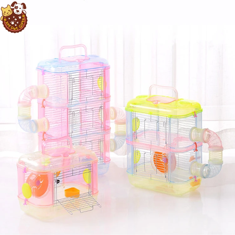 View of Luxury Hamster Cages - ODM Double Crystal Clear Design