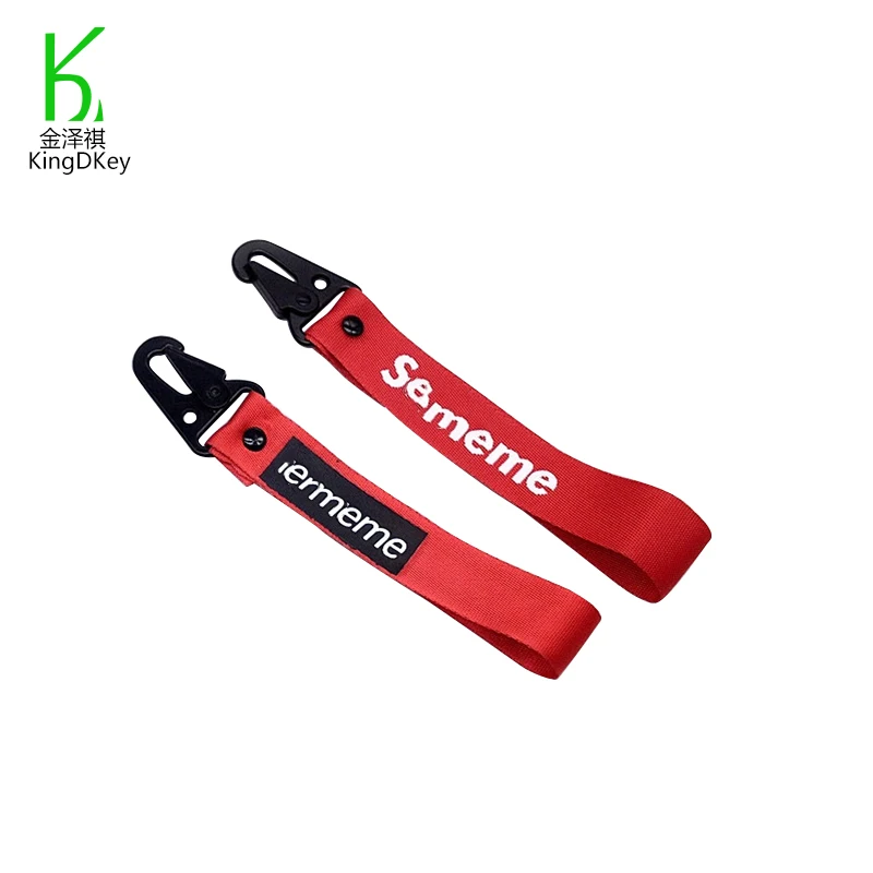 Рекламный короткий ремешок для ключей, ремешок для ключей, оптовая продажа подарков, ремешок с металлическим карабином
