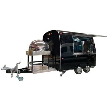 Hot Sale Mobile Airstream Pizza Oven Food Vending Trailer Truck Van ...