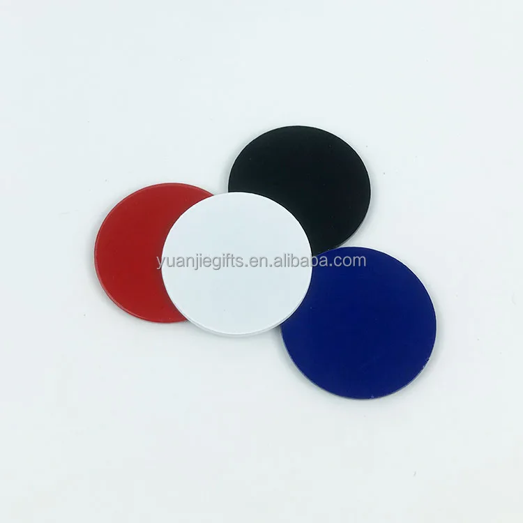 30mm Blank Magnetic Golf Ball Marker Different Color Option Iron Golf Ball Marker for Laser Engraved supplier