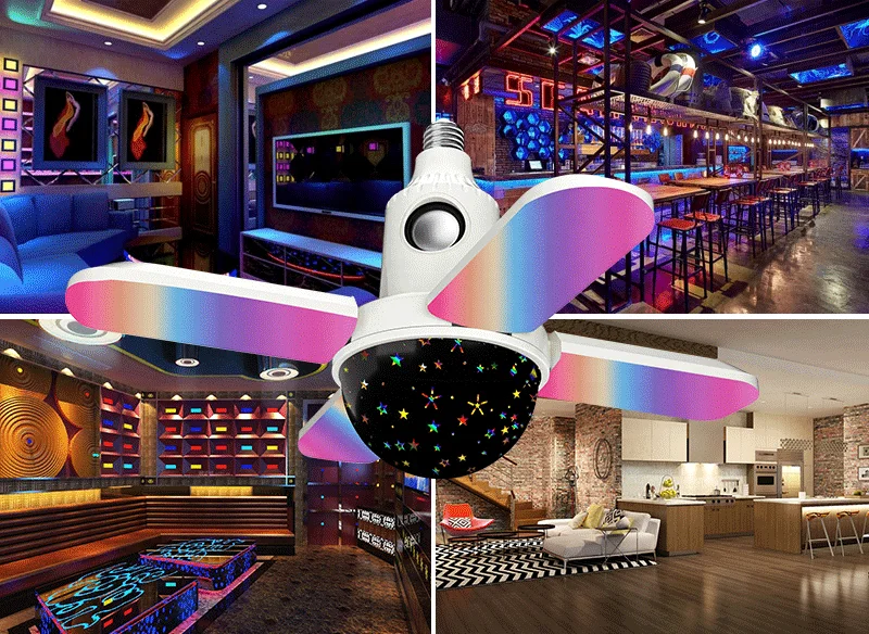 RGBW Remote Controlled LED Laser Starry Sky Projector Star Night Lights 50W LED Smart Night Light Projector Music for Kids