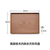 Black walnut inner slanted plate 35*25cm - Quality control
