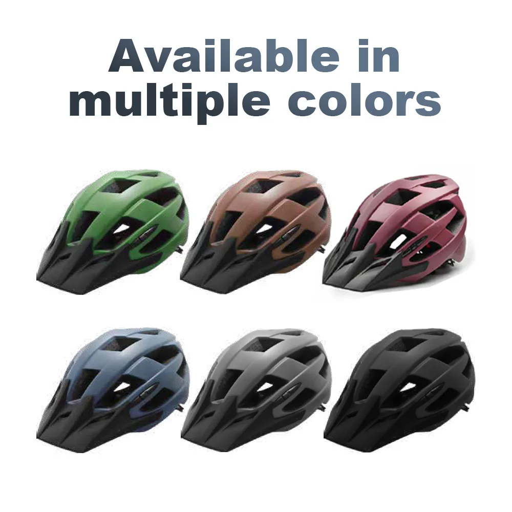 Lightweight PC+EPS Road Bike Helmet Aerodynamic 11-Vent Cycling Helmet with Detachable Visor Adjustable M/L 300g Bicycle Helmet