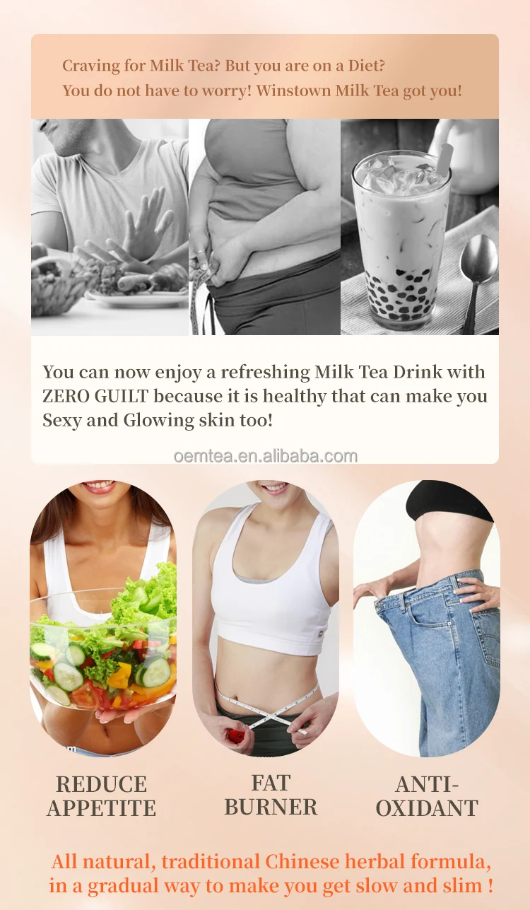 Winstown Slim Milk Tea - Natural Flavor Weight Loss Powder