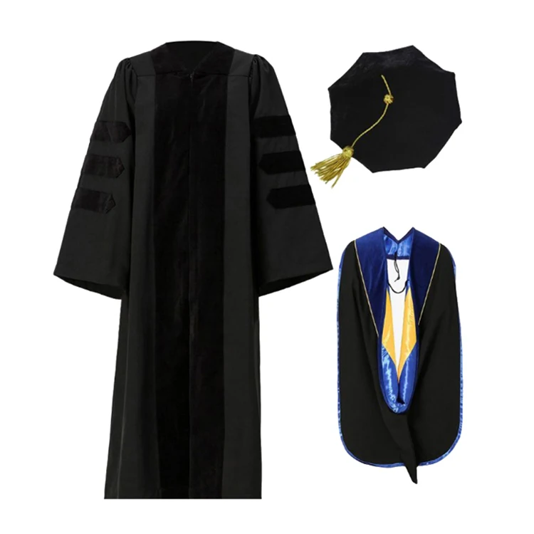 Economy doctoral regalia complete package set