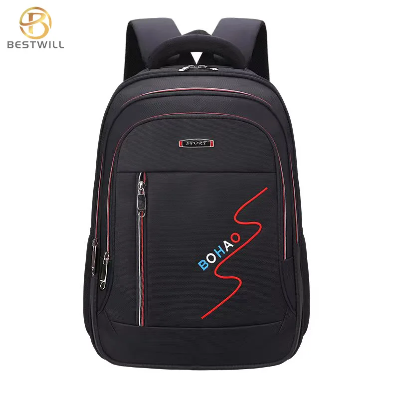 BESTWILL 2022 Wholesale Custom Geometric Pattern Laptop Backpack Waterproof Men's School Case Briefcase Luggage Set Zipper
