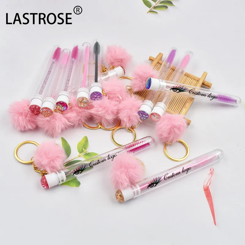 Hot Selling Custom Logo Mini Eye Lash Eyelash Spoolies Cleaning Brush ...