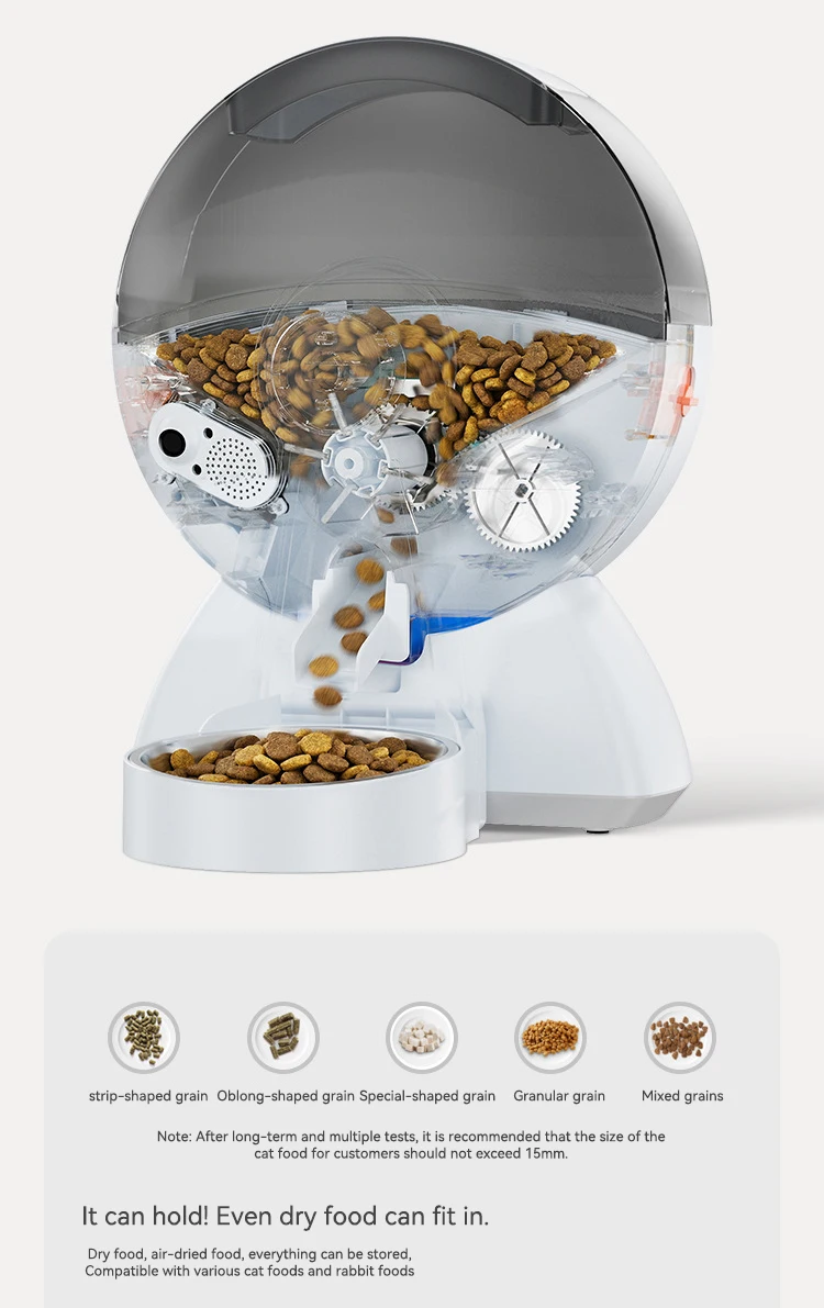 Wholesale New Smart Pet Feeder with 1080P Camera WiFi Remote Video Automatic Timing Feeding Pet Supplies supplier