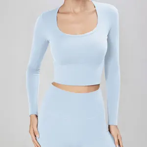 OEM Service Two Piece Apparel High Quality Women Sportwear Comfortable Crop Top Gym Clothes Workout Fitness Yoga Suit for Ladies