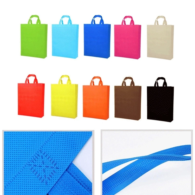 Wholesale reusable ecological custom logo non woven bag