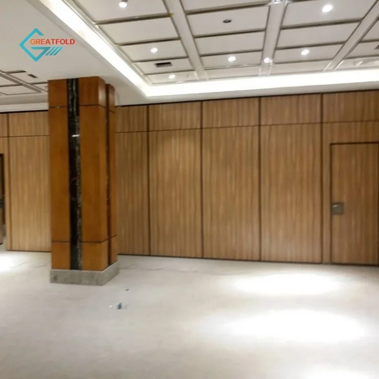 Folding Operable Sliding Movable Soundproof Partition Wall Including Track Hardware Rollers Accessories
