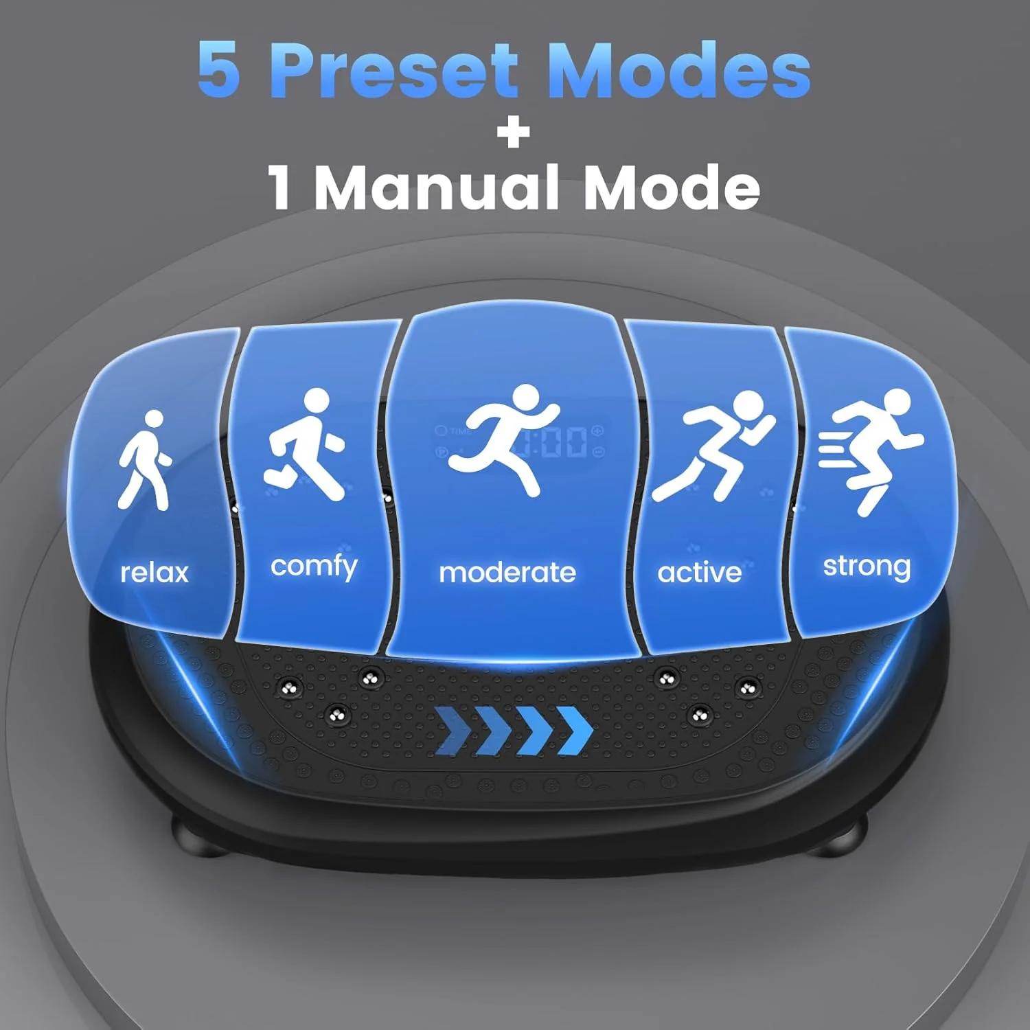 Y Fitness Trainer Power 120 Speeds Exercise Body Slimming Platform Vibration Plate for Burning Calorie