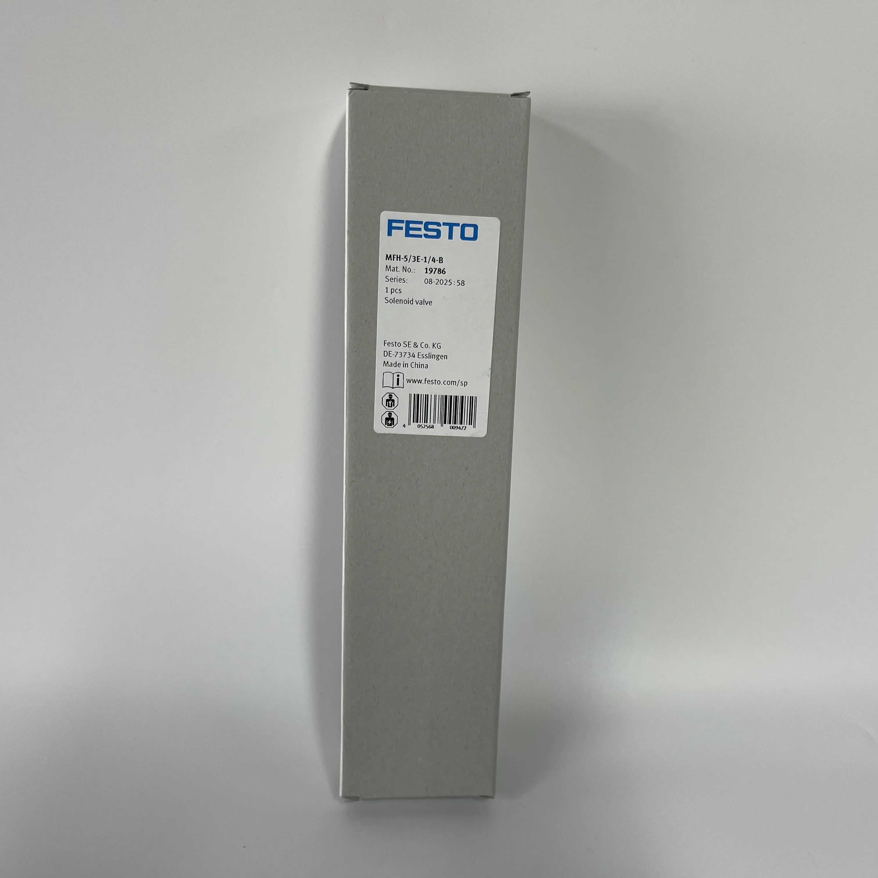 FESTO Pneumatic Solenoid Valve MFH-5/3E-1/4-B