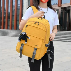 Eastshine New Trend Macarone Laptop Backpack Solid Color Leisure College Style High School Bag Student Casual  Backpack