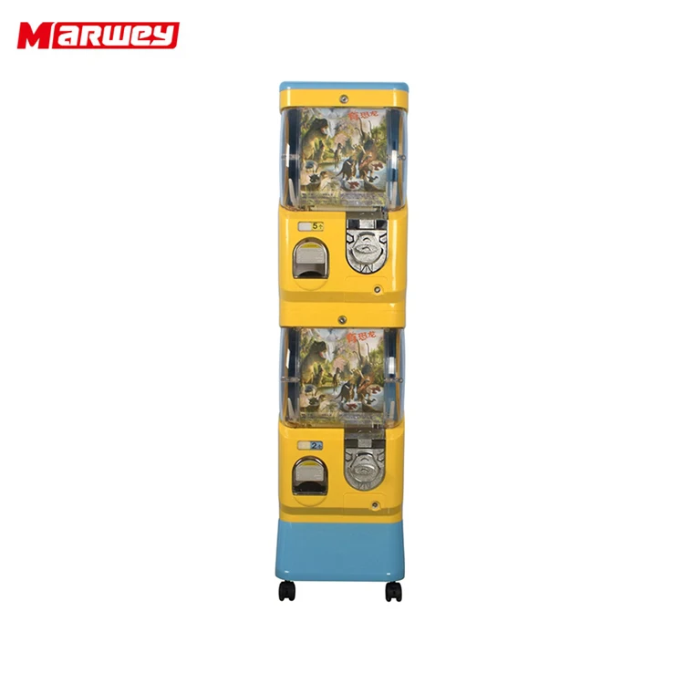 2 Layer Capsule Toy Vending Machine Wholesale Coin Operated Capsule Toys Bouncy Ball Vending Machine