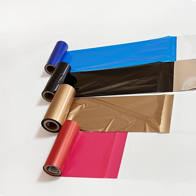 Thermal Transfer ribbon Golden Color wax resin ribbon for Label Printer