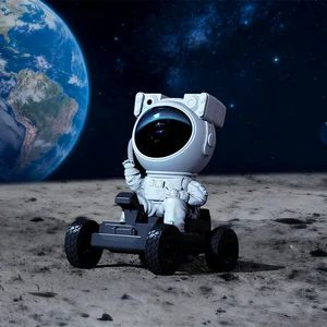 Lights for Kids Room Decor Aesthetic Adjustable Head Angle Gift for Kids Adults  Astronaut Lunar Rover Projector with Music