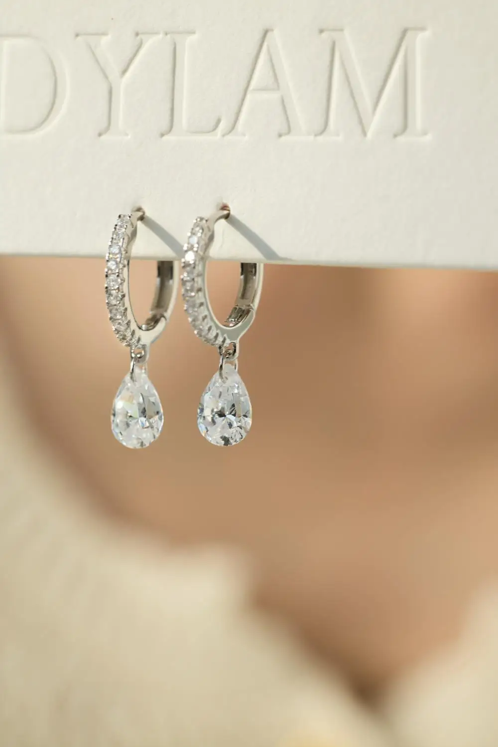 KAKODIY Fashion Drop Zircon Pendant 14K Gold Plated Earrings 925 Sterling Silver Fine Jewelry Earrings detail 7