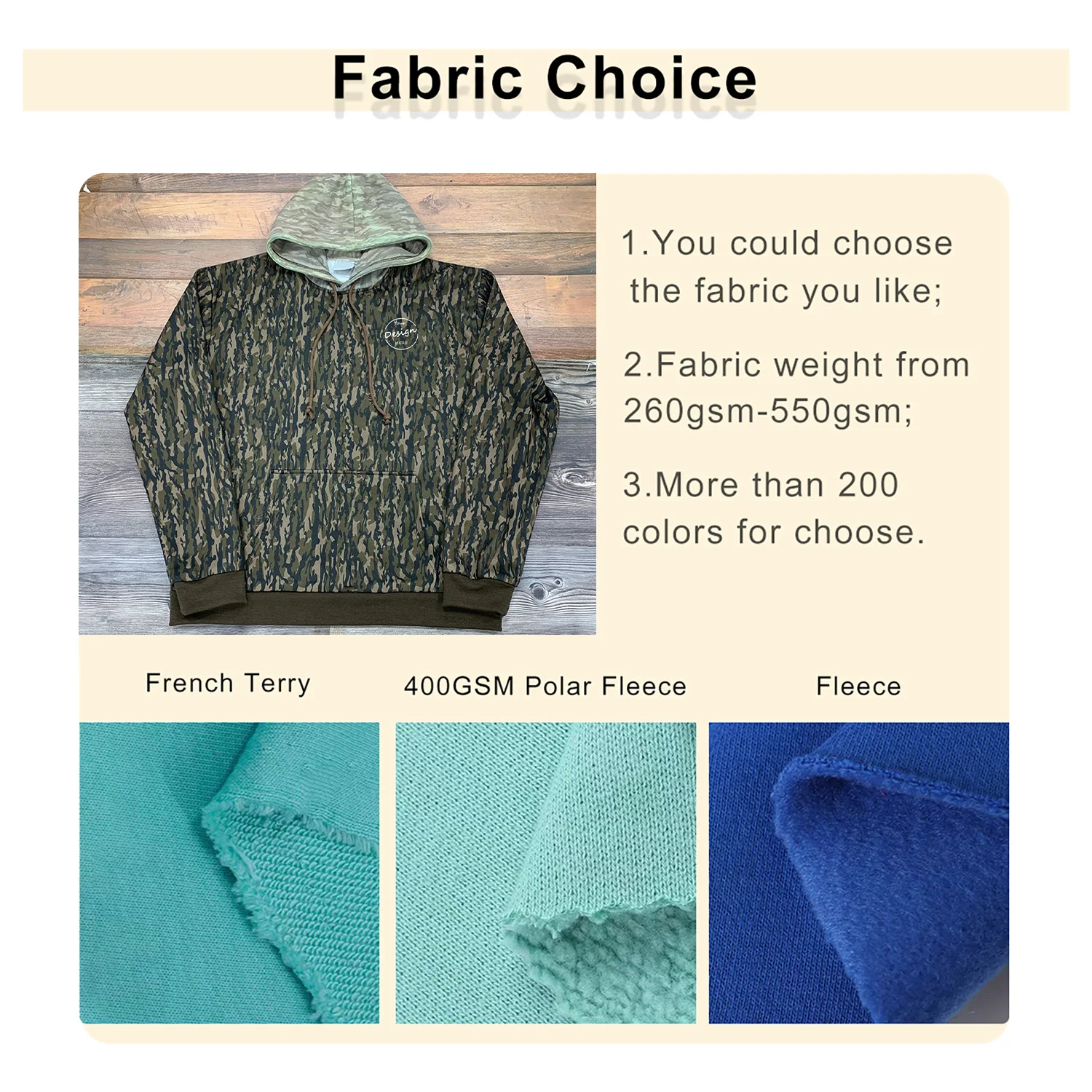 Latest Design Top Quality Over Print Oversized Camo Hoodie Men Heavy Weight Sublimation Printing Pullover Hoodie for Men