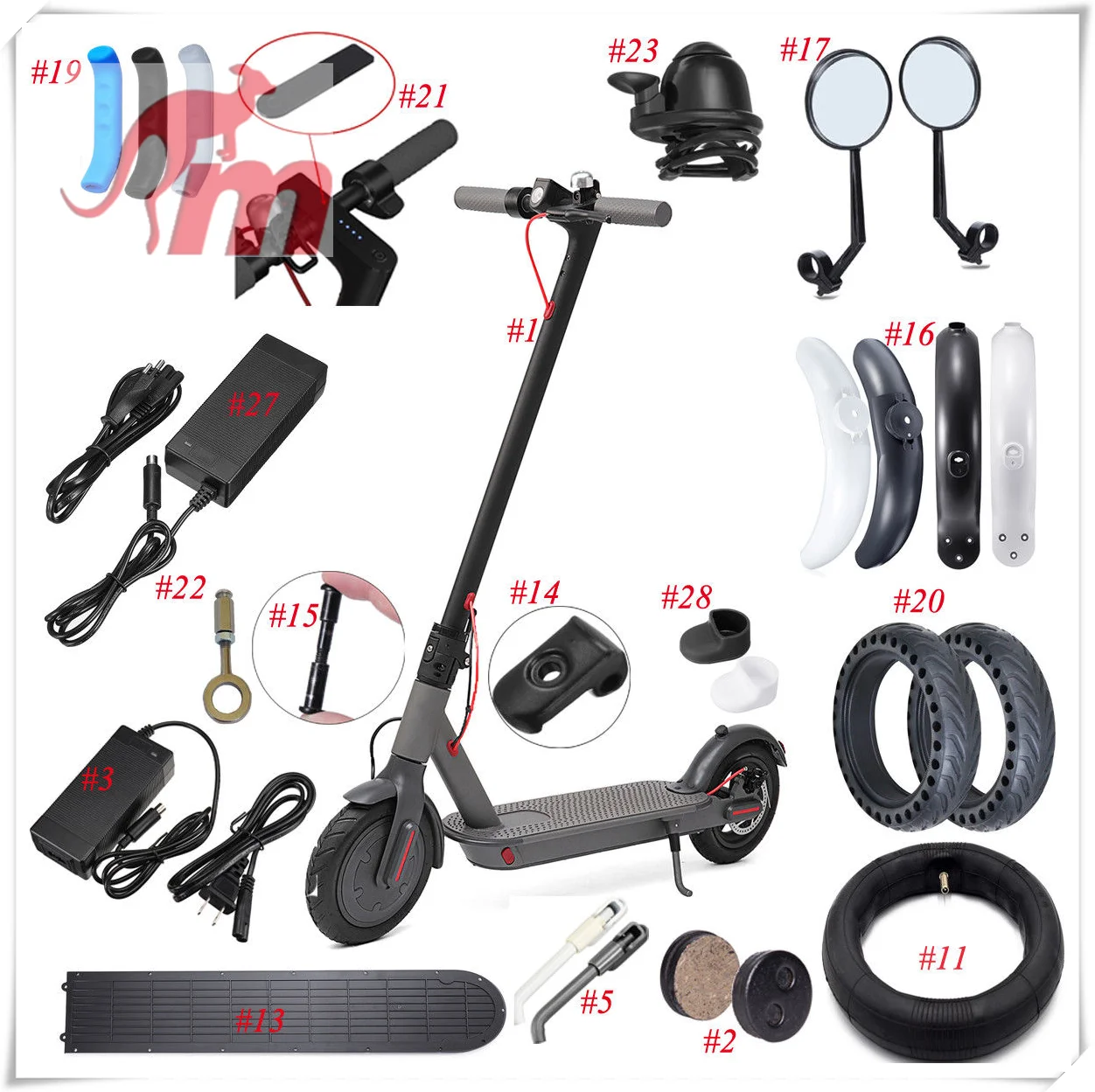 Monorim Electric Scooter Body Parts Wholesale M365/pro Scooter Repair