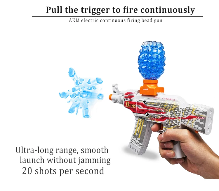 Splat Gun Box Best Selling Splatter Automatic Gel Ball Gun Splat Gun Blaster Ak47 ...