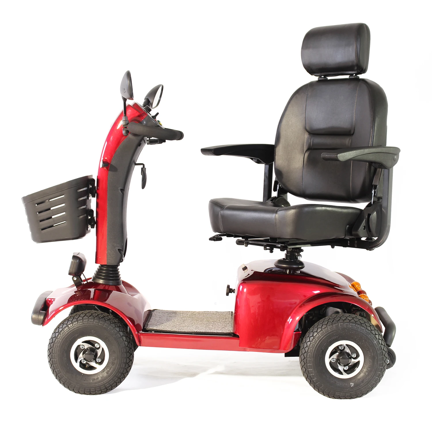 Mobility Scooters for Seniors & Adults Heavy Duty 4-Wheel Electric Powered Wheelchair Device with rear view mirror R4025