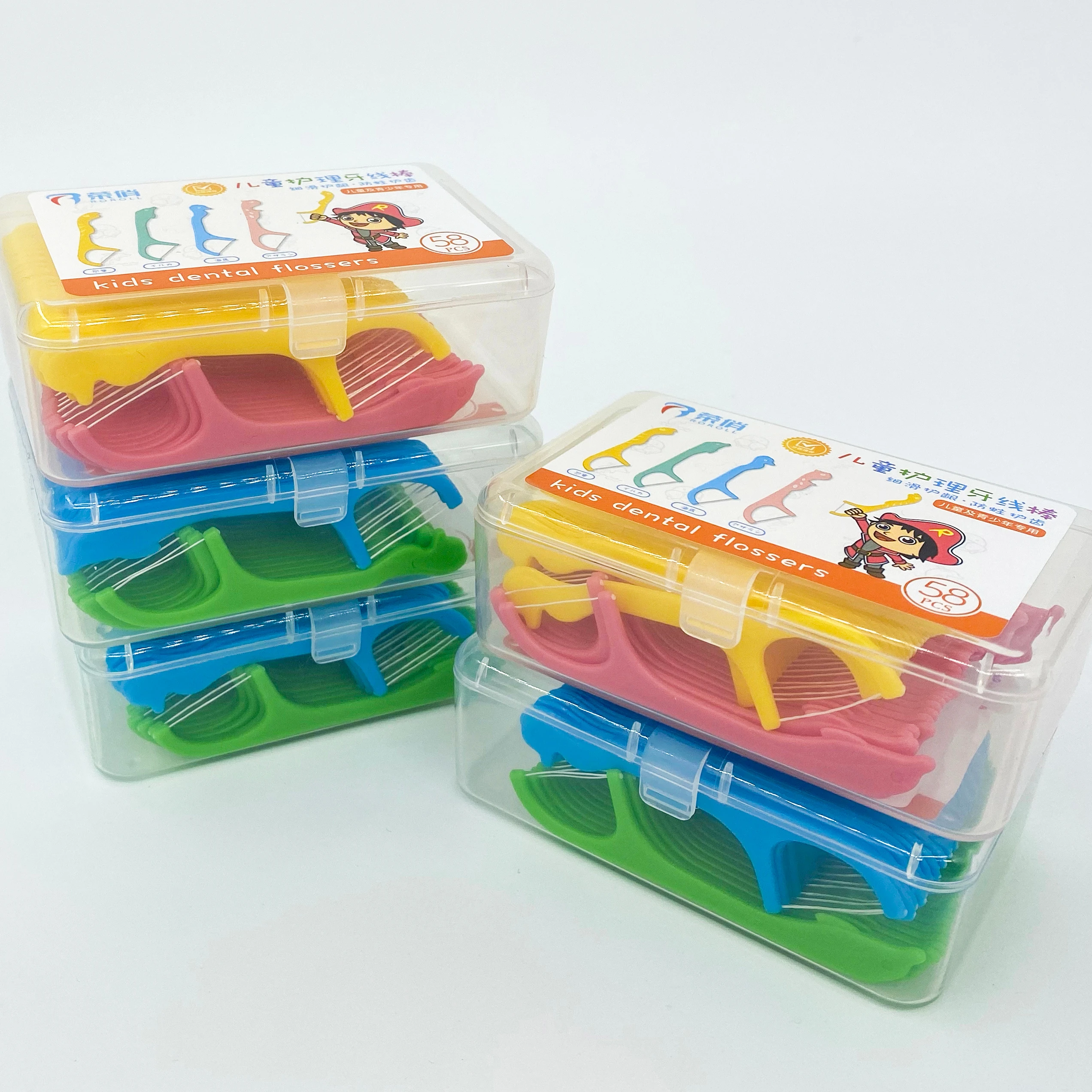 kids dental floss pick funny animal shaped - buy high quality