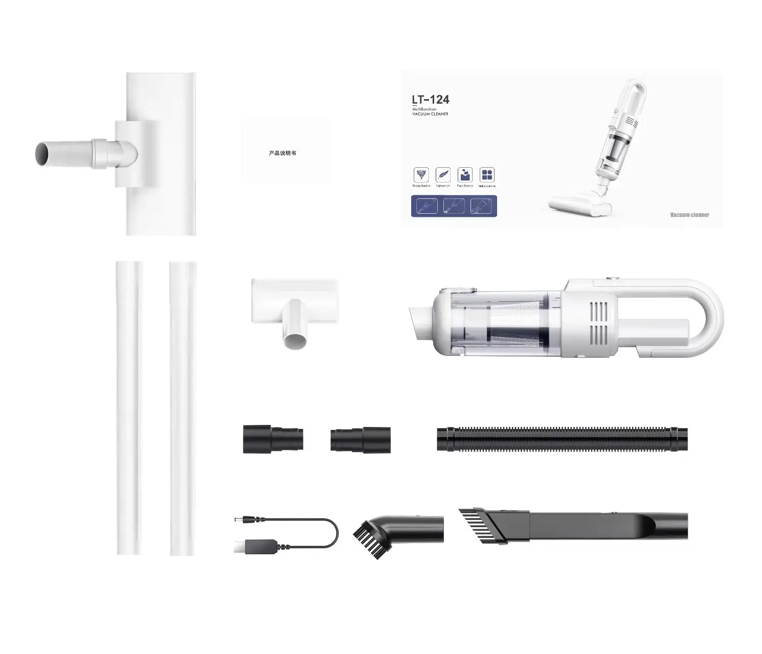 124 Wholesale Mini Wireless Portable Car Vacuum Cleaner Strong Power