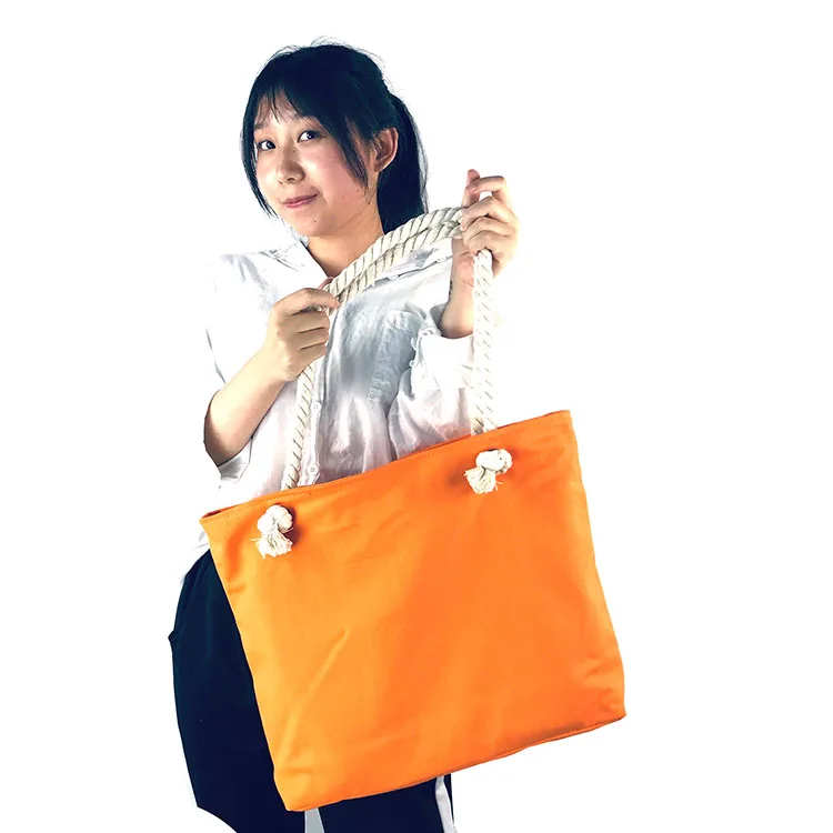Amazon.com: Bolsa de lona para playa, diseño con cremallera : Hogar y Cocina