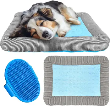 Premium Manufacturer Polyester Fiber Multi-use Indoor Outdoor Pet Cooling Mats for Large Medium Dogs