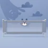 simpatico orsetto stampato in grigio
