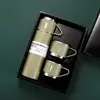 Juego de tazas-verde negruzco