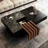 Marble rectangular-coffee table