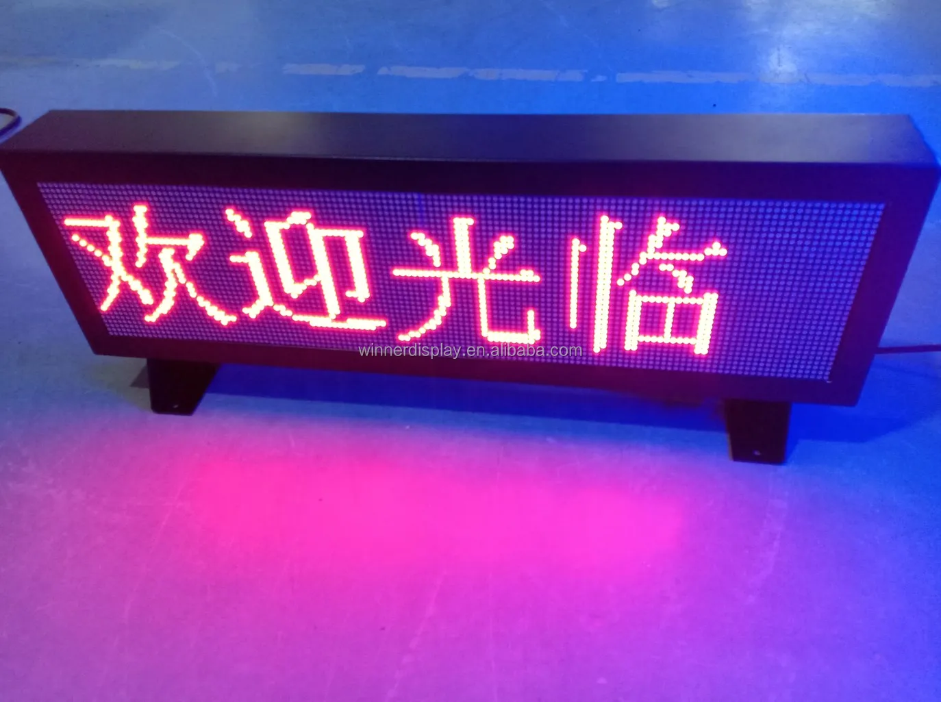 Advertising Led Message Sign  F3.75 Dot matrix Indoor Single Color P4.75 LED Route Display Red Scrolling Led Signs Customized