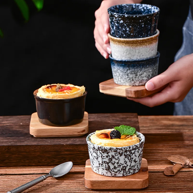 Ceramic Baking Bowls Perfect for Creme Brulee Souffle