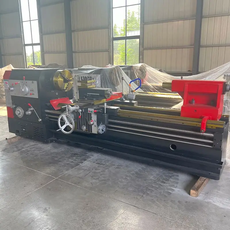 TEBAK Automatic Universal Horizontal Hand Lathe High Rigidity Multifunctional Horizontal Manual Metal Lathe Machine