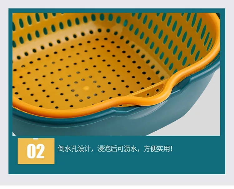 6-piece Kitchen Multifunctional Drain Basket For Cleaning Draining And ...